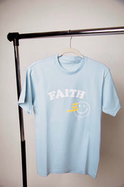 Faith Tee - Light blue