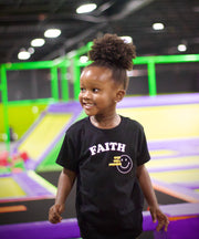 Faith Kids Tee- Black