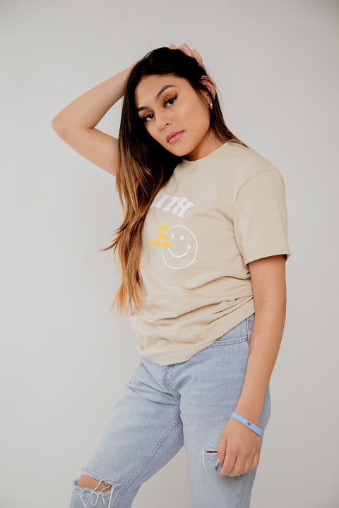 Faith Tee - Creme