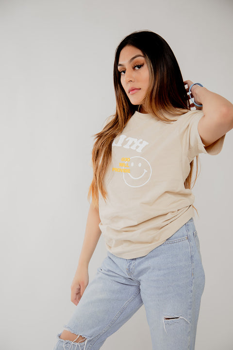 Faith Tee - Creme