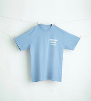 Spread More Love Tee - Clear Blue